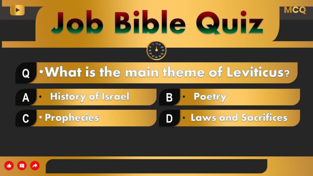Bible quiz questions and answers from the book of Job