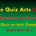 Bible Quiz on Acts Chapter 1 Bible Quiz on Acts Chapter 1