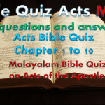 Malayalam Bible Quiz on Acts of the Apostles
