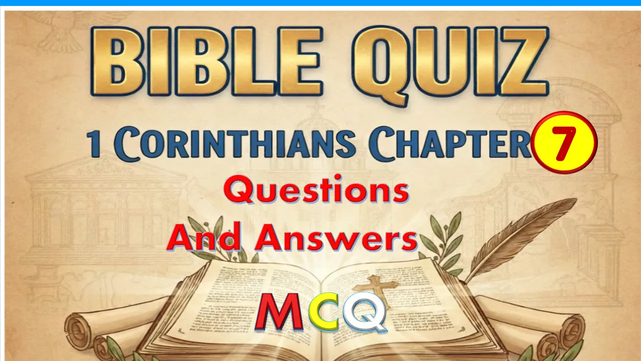 Bible Quiz 1 Corinthians Chapter 7