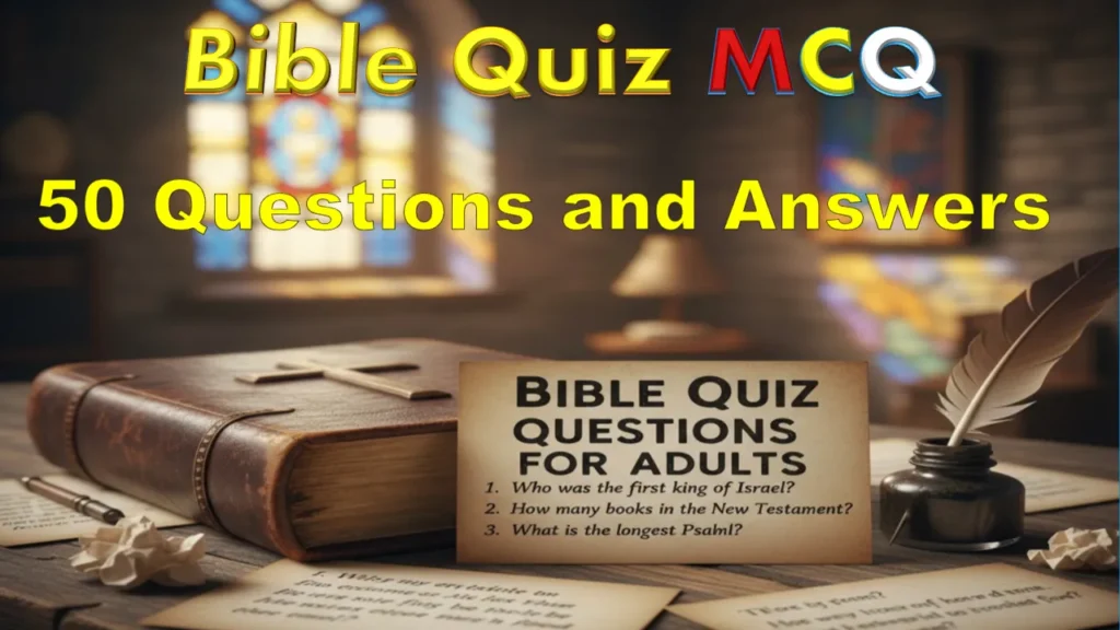 Bible Quiz Questions For Adults