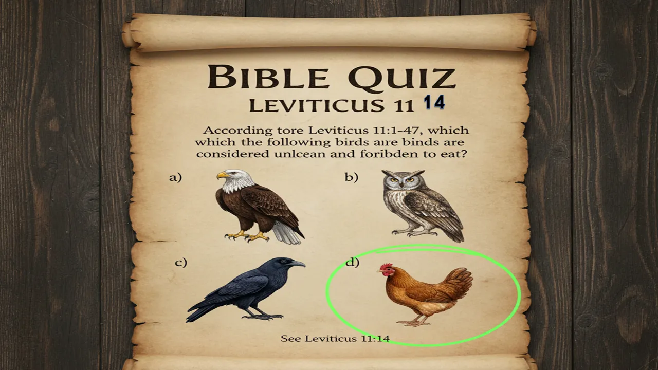 Bible quiz Leviticus 11 14
