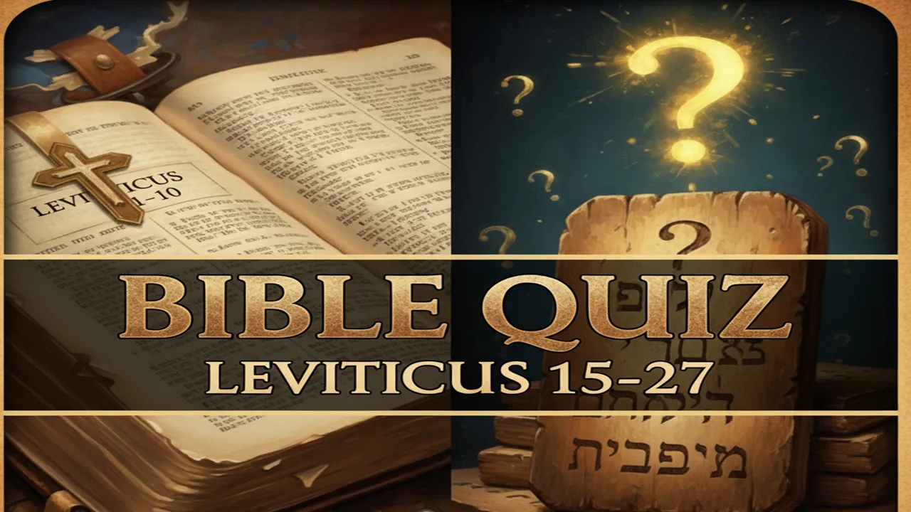 Bible quiz Leviticus 15 27